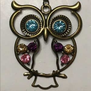 Gem Owl Necklace